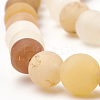 Natural Yellow Jade Beads Strands G-T106-248-2