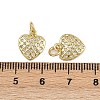 Brass Micro Pave Cubic Zirconia Pendants ZIRC-I367-04G-03-3