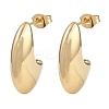 304 Stainless Steel Teardrop Stud Earrings EJEW-D335-01G-4