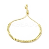 Rack Plating Brass Round Bead Slider Bracelets for Women BJEW-M232-01G-A-1