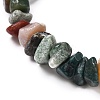 Natural Mixed Stone Chip Beaded Stretch Bracelets for Girl Women BJEW-JB06647-8