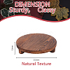 Wood Round Plant Saucer AJEW-WH0473-07B-2