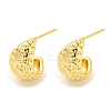 Rack Plating Brass Teardrop Stud Earrings EJEW-K263-21G-1