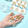 Alloy Enamel Pendant Keychains HJEW-FS00049-02-8