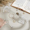 28Pcs 2 Styles Angel with Flower Plastic Imitation Pearl Charm Bracelets BJEW-GO0001-40-4