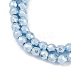 Baking Paint Electroplated Synthetic Non-magnetic Hematite Beads Strands G-H072-A01-01-4