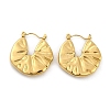 304 Stainless Steel Wrinkle Hoop Earrings For Women LS-EJEW-B113-01G-01-4