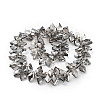 Electroplate Rhombus Glass Beads Strands EGLA-A036-12A-PL03-2