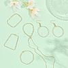 30Pcs 5 Styles Alloy Open Back Bezel Pendants FIND-CA0006-15-4