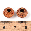 Imitation Wood Acrylic European Beads SACR-Q186-13-3