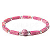 Natural & Dyed Imperial Jasper Beads Stretch Bracelets for Men Women ZE2494-10-1
