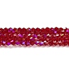 Transparent Electroplate Glass Beads Strands EGLA-A039-T2mm-L27-1
