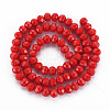 Opaque Solid Color Glass Beads Strands EGLA-A034-P3mm-D22-2