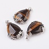 Valentine Gifts Idea for Guys Natural Tiger Eye Pendants G-Q689-12-1