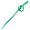 Solid Color Plastic Imitation Wood Pencil PW-WG47441-02-1