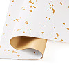 20 Sheets Plastic Gold Foil Flower Bouquets Wrapping Packaging DIY-TAC0025-13A-4