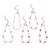 Natural Mixed Gemstone Beaded Link Bracelets BJEW-JB12851-2