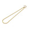 4MM 304 Stainless Steel Herringbone Chains Necklaces NJEW-N058-02G-1