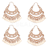 2 Pairs Alloy Fan Chandelier Earrings for Women EJEW-LP0001-50-3