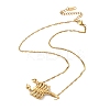304 Stainless Steel Scorpion Pendant Necklaces for Men NJEW-Z054-01G-4