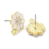 Rack Plating Alloy Stud Earring Finding FIND-C053-07G-04-2