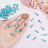 50Pcs Dyed Natural Howlite Pendants PALLOY-AB00142-4