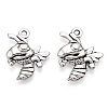 Tibetan Style Alloy Bee Pendants TIBE-Q037-029-RS-3