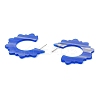 Acrylic Sun Stud Earrings EJEW-I287-01D-2