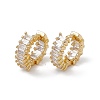 Rack Plating Brass Hoop Earrings for Women EJEW-A088-18G-1