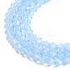 Baking Paint Transparent Glass Beads Strands DGLA-F029-J2mm-02-4