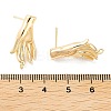 Brass Stud Earring Findings KK-E107-10G-3