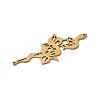 201 Stainless Steel Filigree Pendants LS-STAS-K298-10G-2