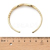 Brass Micro Pave Clear Cubic Zirconia Cuff Bangles for Women BJEW-B145-07G-02-2