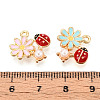 Alloy Enamel Pendants ENAM-N064-08KCG-3