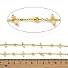 Handmade Faceted Natural White Jade Beaded Chains CHC-L050-02G-04-2