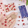 60Pcs 2 Styles Alloy Enamel Pendants ENAM-SC0005-25-3
