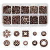 500Pcs 10 Styles Tibetan Style Alloy Spacer Beads TIBEB-PH0004-99-7