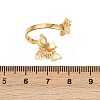 304 Stainless Steel Open Cuff Rings for Women RJEW-K302-03G-4
