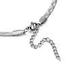 Non-Tarnish 304 Stainless Steel Herringbone Chain Necklaces LS-NJEW-P282-03P-4