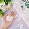 AB Color Plastic Sequin Flowers FIND-WH0110-445-3