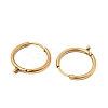 304 Stainless Steel Huggie Hoop Earring Findings STAS-C161-03G-2