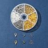 DIY Zinc Alloy Lobster Claw Clasps & 304 Stainless Steel Open Jump Rings & Brass Bead Tips Making Findings Kits DIY-FS0006-92-7