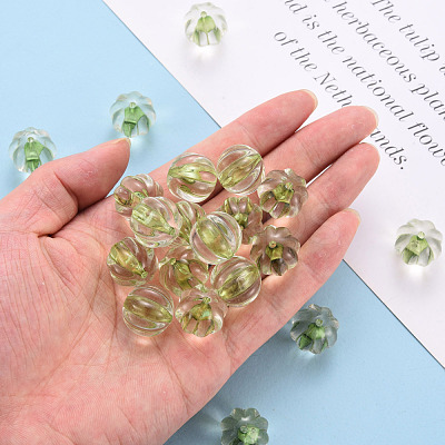 Transparent Acrylic Beads TACR-S154-19A-83-1