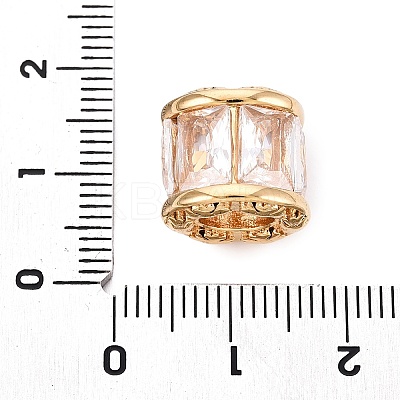 304 Stainless Steel Cubic Zirconia European Beads STAS-N128-01G-05-1