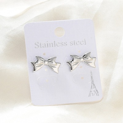 304 Stainless Steel Stud Earrings for Women EJEW-K306-04P-1