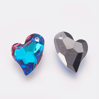 K9 Glass Rhinestone Pendants GLAA-F083-01A-03-1