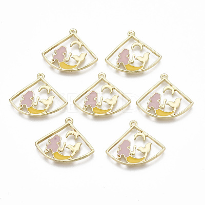Alloy Enamel Pendants ENAM-S122-013-NR-1