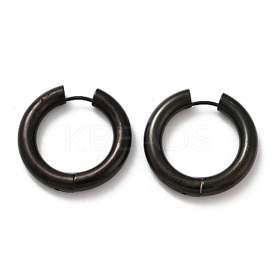 202 Stainless Steel Polishing Hoop Earrings EJEW-M106-02EB-07-1