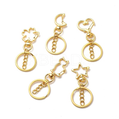 Alloy Swivel Keychain Clasps KEYC-JKC00329-01-1