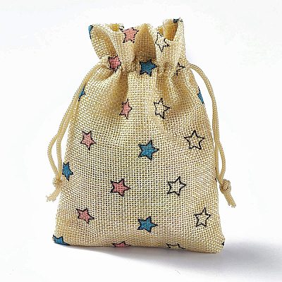 Burlap Packing Pouches Drawstring Bags LS-ABAG-L016-A05-1